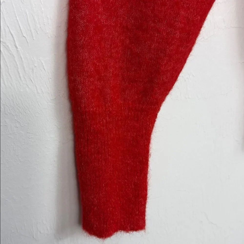 Part Two alpaca blend red v-neck pullover sweater size M - Picture 3 of 8